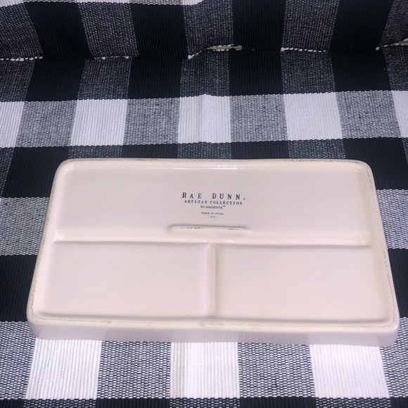 Rae Dunn Organizing Tray “THINGS” “STUFF” “HOLD” Large Letter - Picture 2 of 5